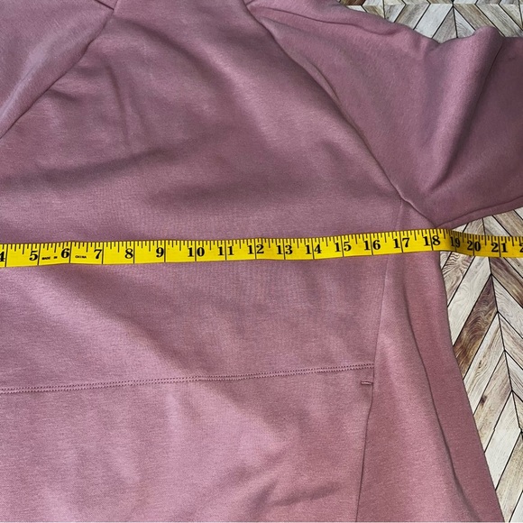 FABLETICS Zaylee Funnel Neck Tunic Sweatshirt Dusty Pink Medium Cozy Soft Casual - Picture 8 of 9